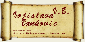 Vojislava Banković vizit kartica